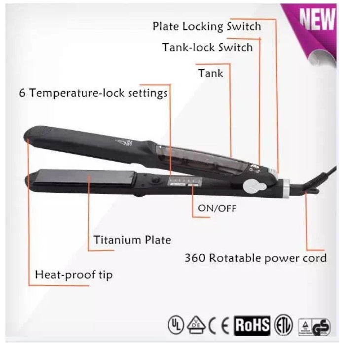 💨 Steam Hair Straightener Spray Clamp