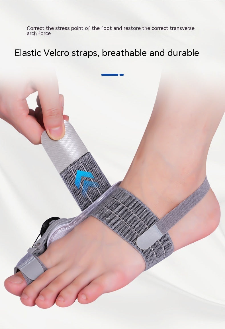 "Adjustable Bunion Corrector with Heel Strap & Silicone Pad"