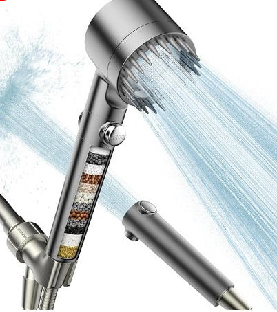 Third Gear Supercharged Shower Head - Adjustable High Pressure & Eco-Friendly