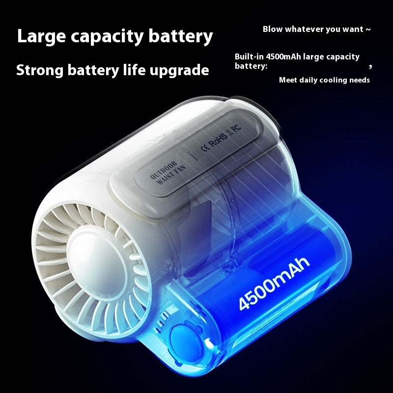 Portable USB Fan - Powerful Cooling for Sports, Travel & Outdoor Use