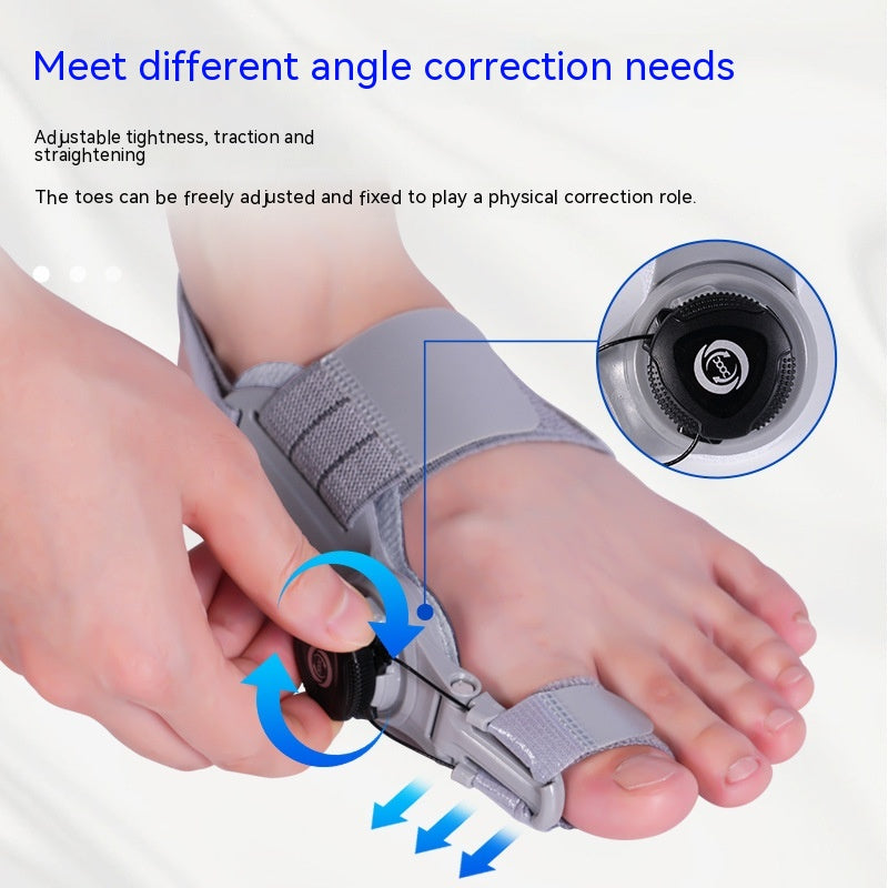 "Adjustable Bunion Corrector with Heel Strap & Silicone Pad"