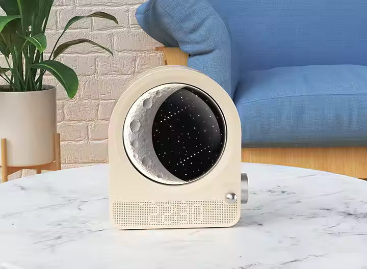 Multi-Function Touch Night Light Alarm Clock – White Noise, Moon Meteor Wake-Up Light & Eye-Friendly Bedside Lamp