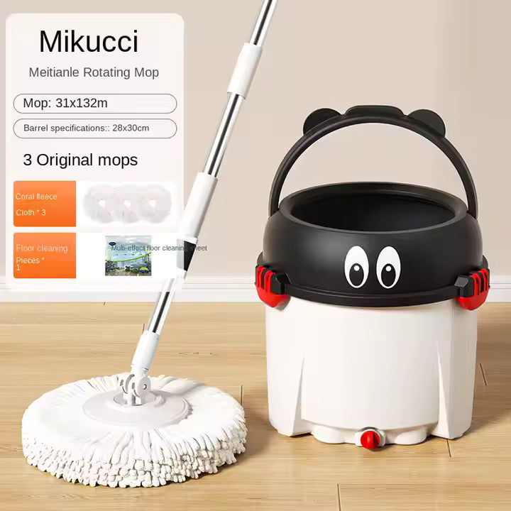 🧼GlidePro™ Hand-Free Eluting Integrated Mop – Automatic Drying, Rotating Flat Mop