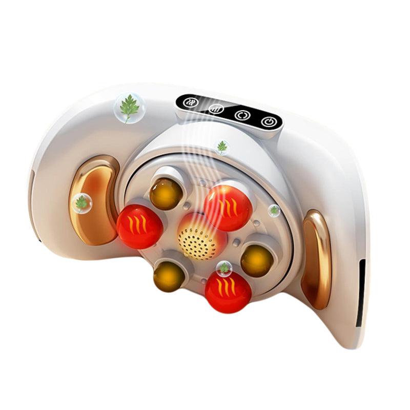 Enlong Automatic Intelligent Multifunctional Moxibustion Heat Therapy Abdomen Massager Stone Roller Belt Red Light Therapy
