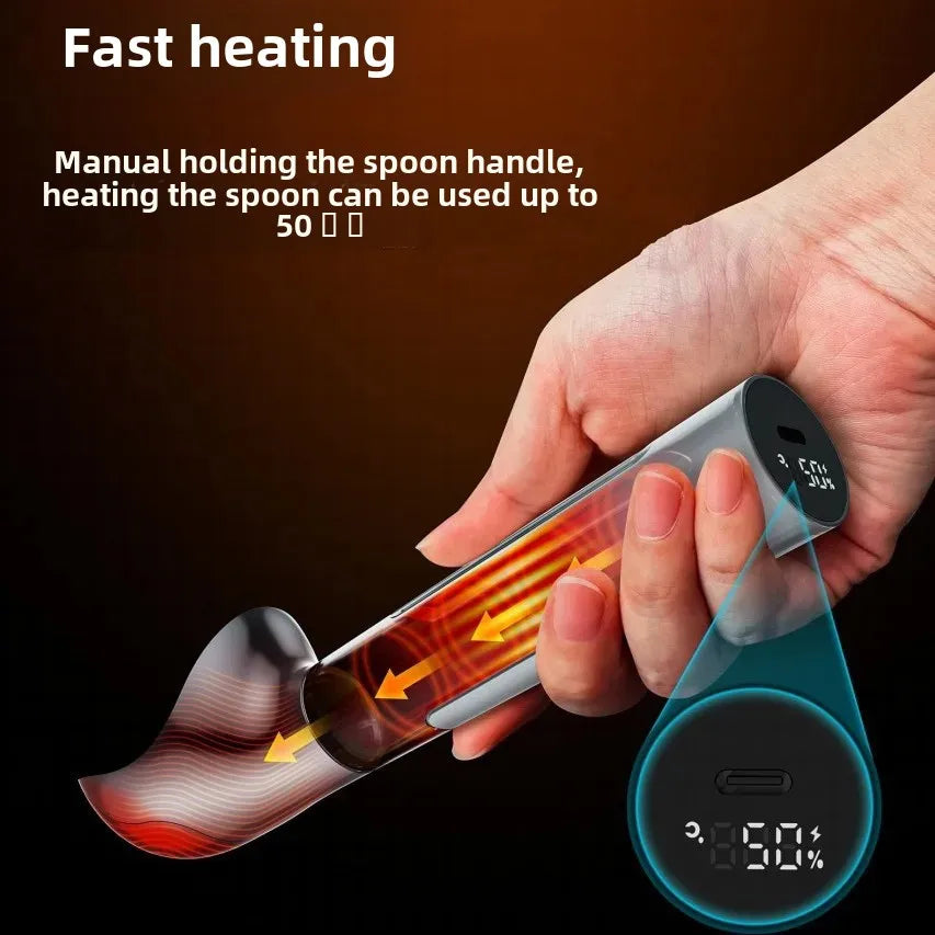 Electric Heating Stainless Steel Self-melting Ice Cream Digger Ice Cream Scoop Ice Cream Scoop Home Handle Creative