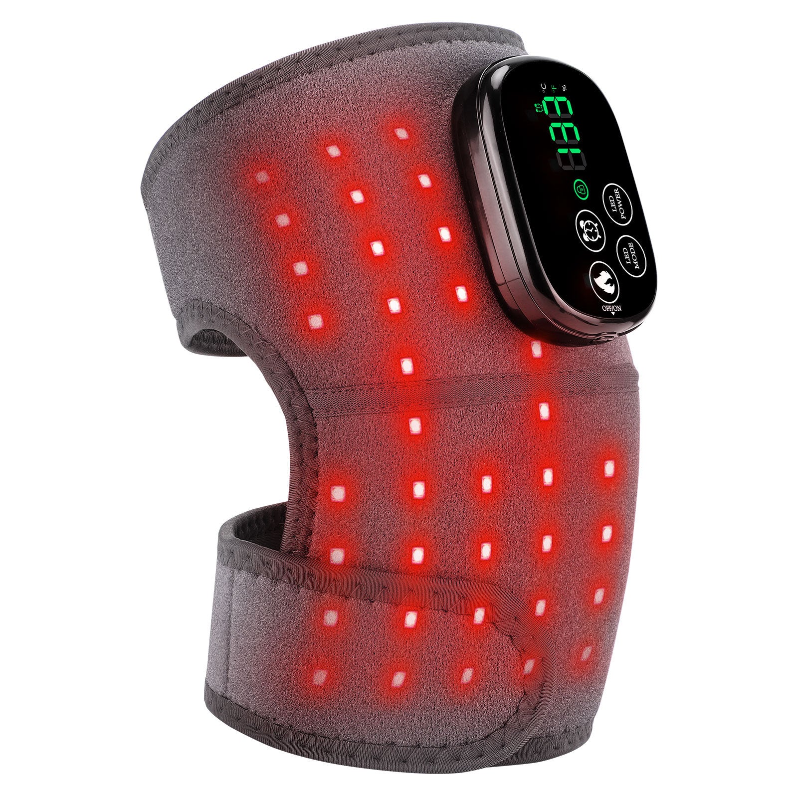 Cross-border Red Light Physiotherapy Heating Knee Pads Shoulder Pads Elbow Pads 44 Lamp Beads 660nm850nm Infrared Knee Pads Massage Instrument