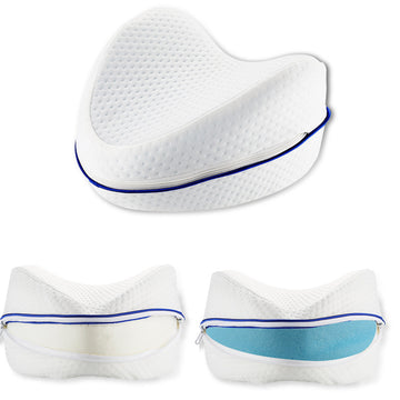 White heart-shaped leg pillow