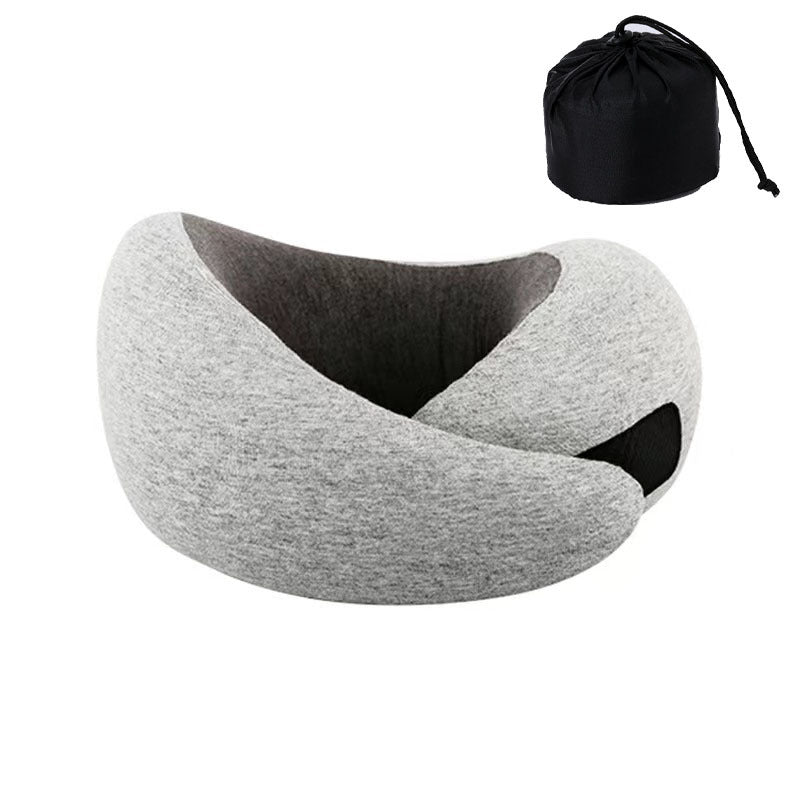 Ostrich U-shaped Pillow Memory Foam Storage Travel Portable Aircraft High-speed Rail Flight Neck Protection Pillow Nap Artifact
