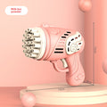  Dimming water type: 23-hole pink bubble machine (send bubble liquid + battery)