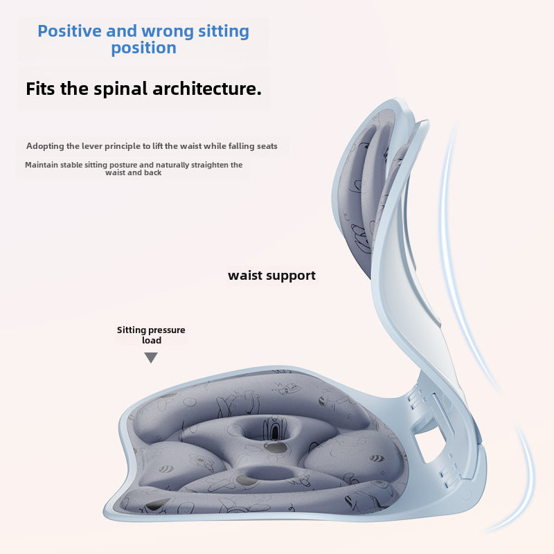 Shake Sound Explosion Waist Cushion Foldable Sitting Posture Corrector Children's Cushion Corrector Sitting Posture Waist Cushion Wholesale