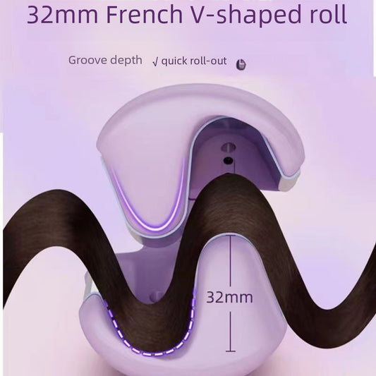 32mm French Egg Roll Hair Curler Water Ripple Large Roll Wave Wool Roll Splint Negative Ion Does Not Hurt Hair Artifact