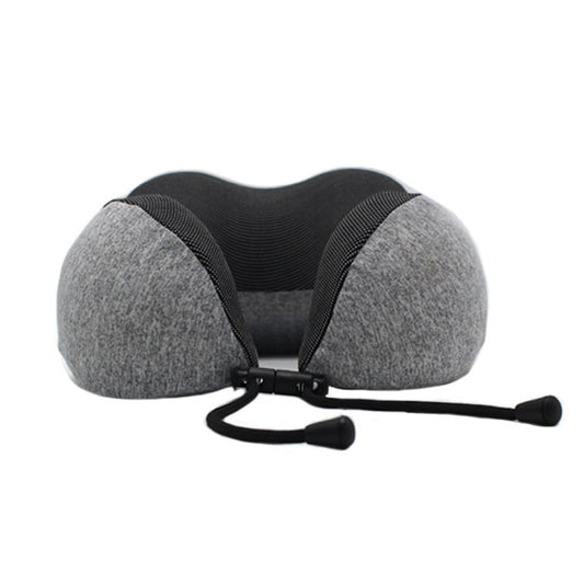 Amazon Explosive Cationic U-shaped Pillow Memory Foam Magnetic Cloth Neck Pillow Travel Neck Airplane Pillow U-shaped Pillow