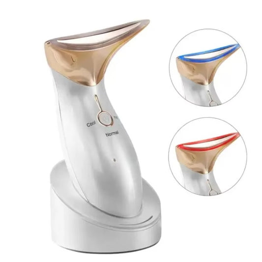 Hot & Cold Neck Beauty Instrument – Microcurrent Neck Firming Device for Lifting, Tightening & Wrinkle Removal | Home Skincare Tool